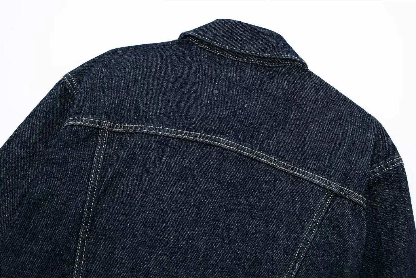 Women’s Denim Jacket & Wide-Leg Jeans Set – High Street Style