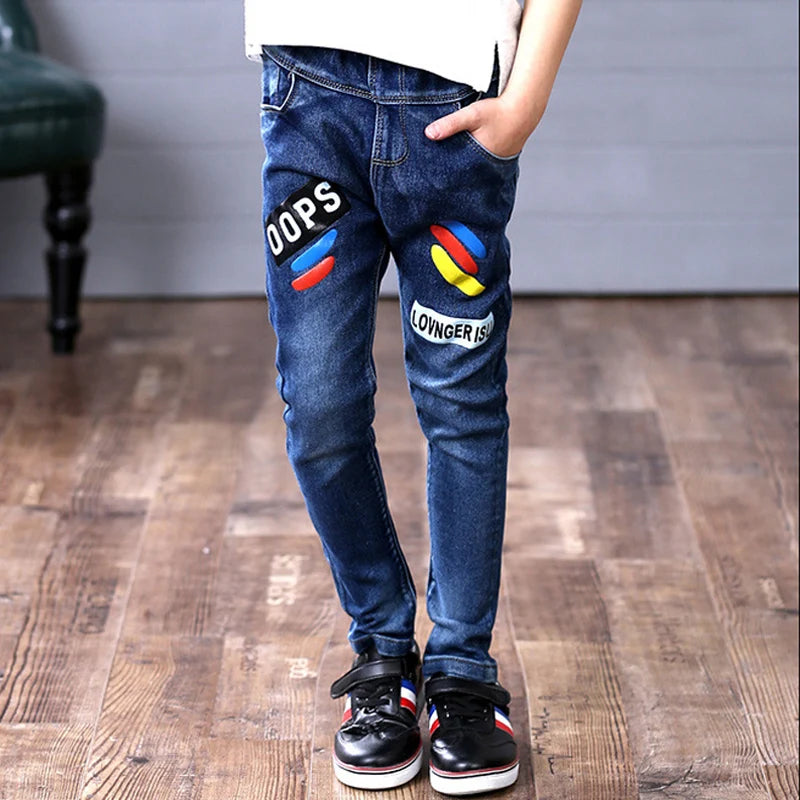 Boys Skinny Denim Jeans โ Casual Trousers for Kids (4โ11Y)