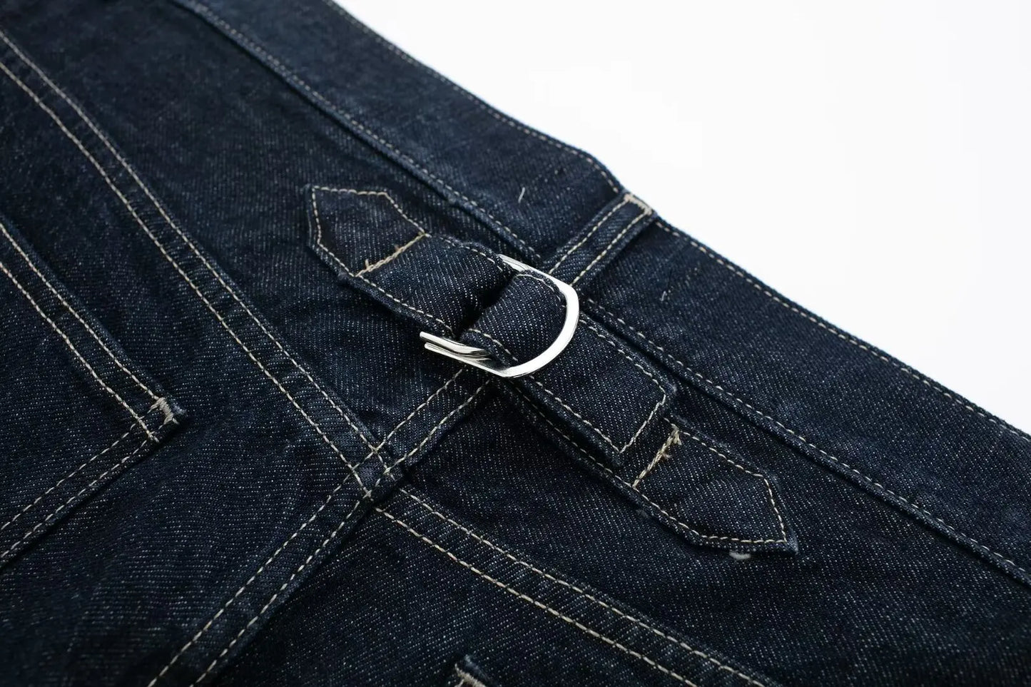 Women’s Denim Jacket & Wide-Leg Jeans Set – High Street Style