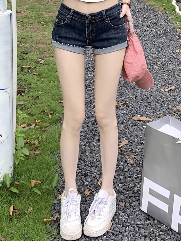 Women’s Summer Low Waist Denim Shorts Jeans