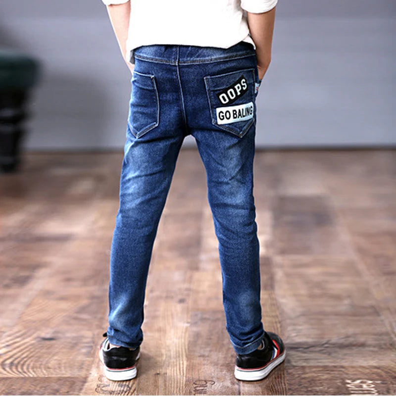 Boys Skinny Denim Jeans โ Casual Trousers for Kids (4โ11Y)