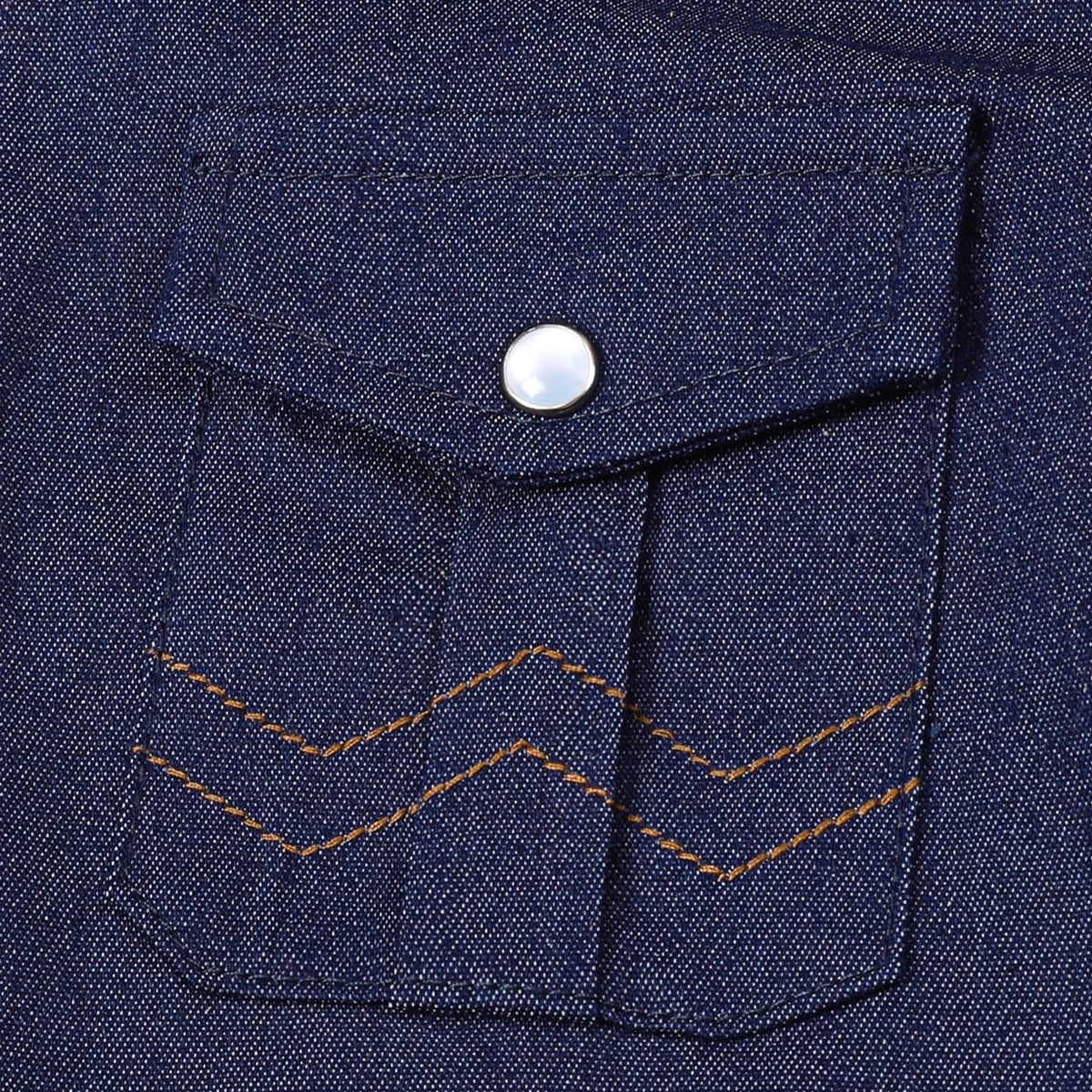 Boys Vintage Denim Cowboy Shirt β Pearl Snap Western Top