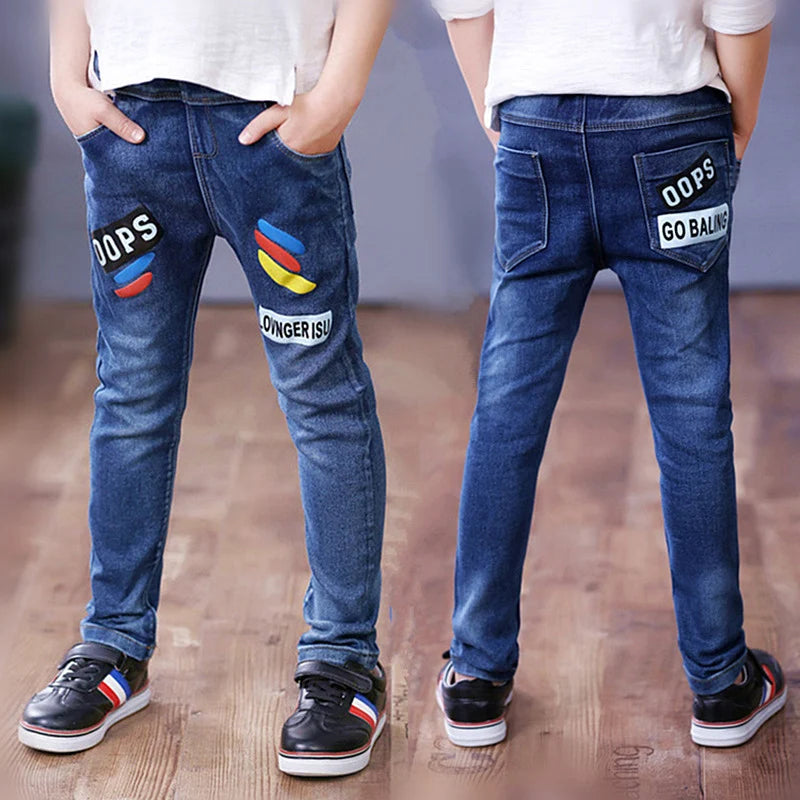 Boys Skinny Denim Jeans โ Casual Trousers for Kids (4โ11Y)