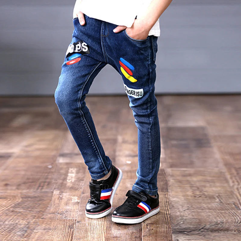 Boys Skinny Denim Jeans โ Casual Trousers for Kids (4โ11Y)