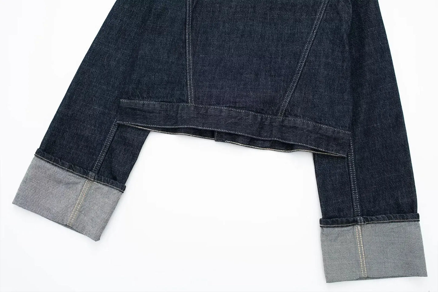 Women’s Denim Jacket & Wide-Leg Jeans Set – High Street Style