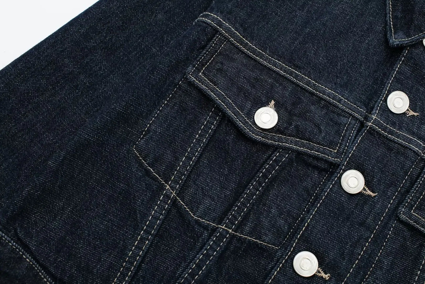 Women’s Denim Jacket & Wide-Leg Jeans Set – High Street Style