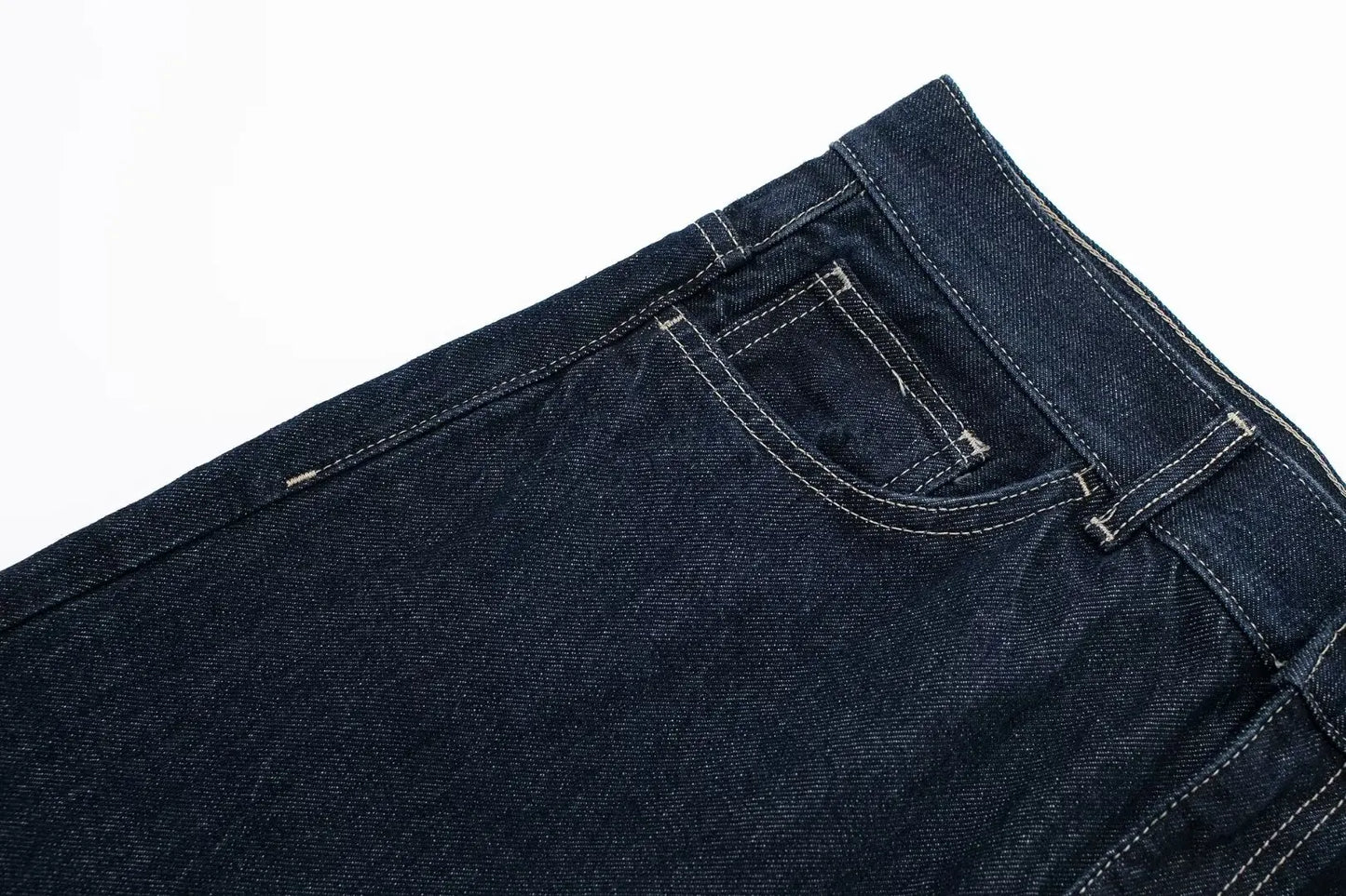 Women’s Denim Jacket & Wide-Leg Jeans Set – High Street Style