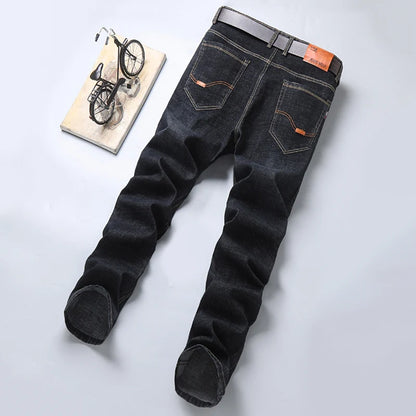 Men’s Slim Fit Stretch Denim Pants – Soft Casual & Business Trousers