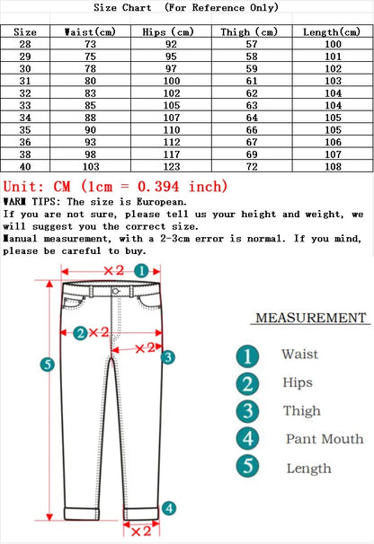 Men’s Slim Fit Stretch Denim Pants – Soft Casual & Business Trousers