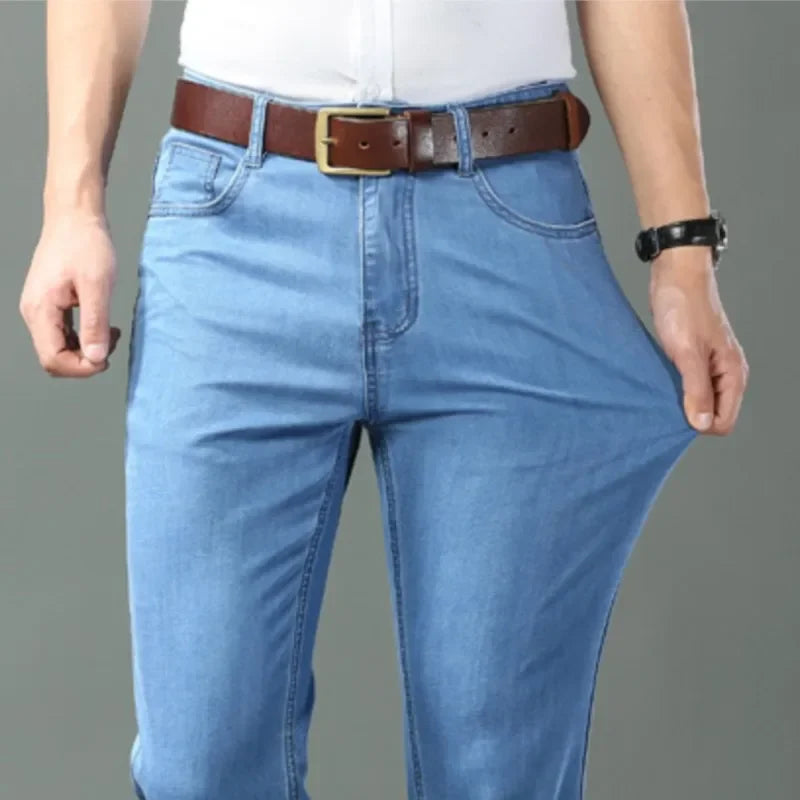 Ice Silk Lightweight Stretch Jeans