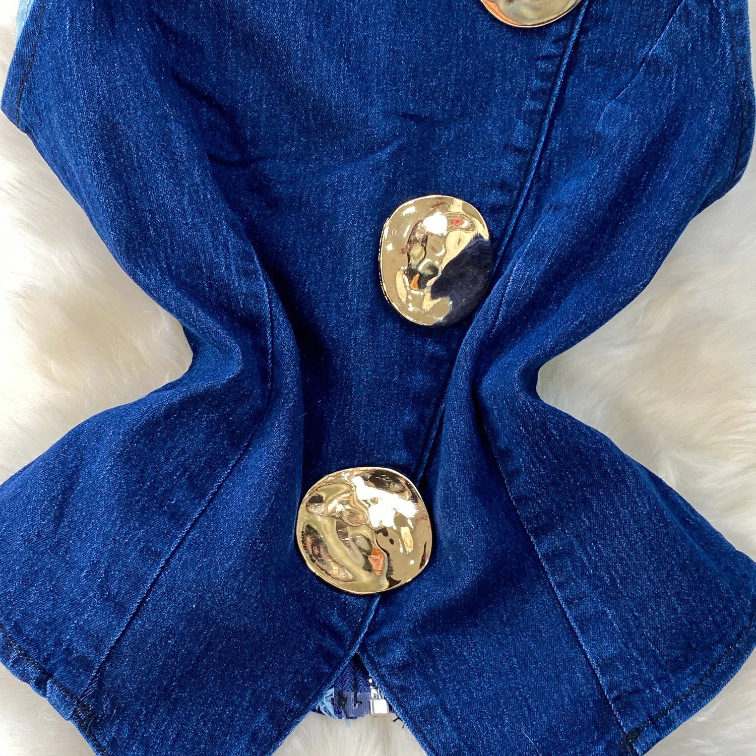 Denim Vest & Wide Leg Pants Set