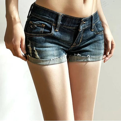 Women’s Summer Low Waist Denim Shorts Jeans