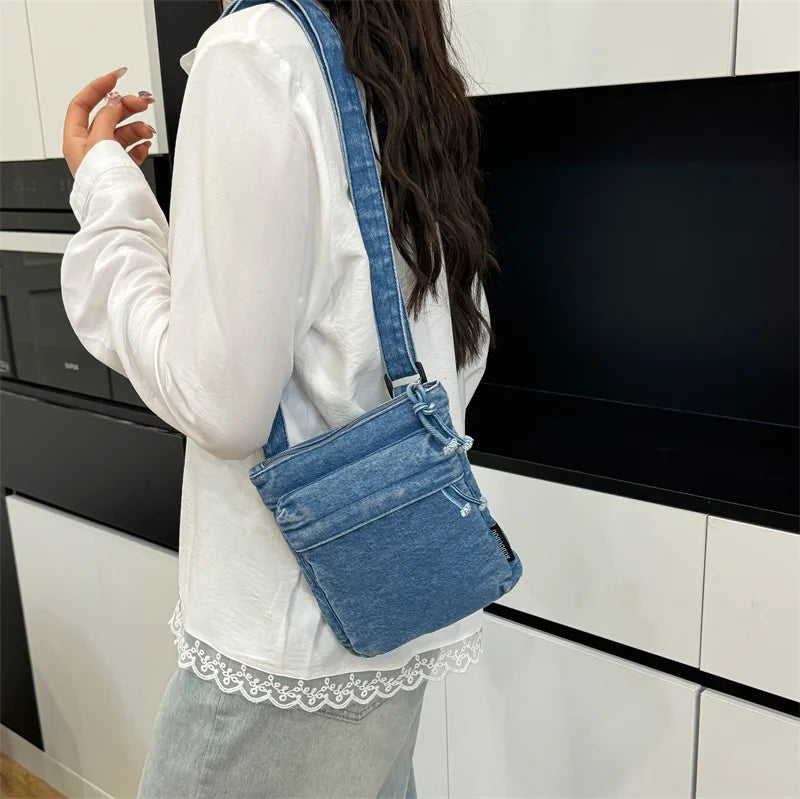Women’s Denim Shoulder Bag – 2025 Lightweight Crossbody Tote
