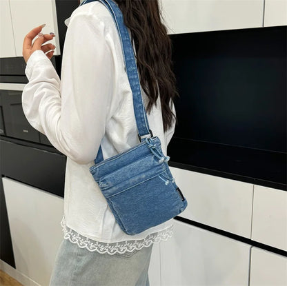 Women’s Denim Shoulder Bag – 2025 Lightweight Crossbody Tote