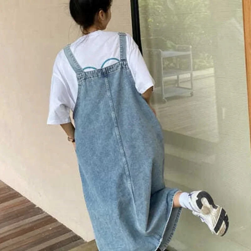 Denim Overall Dress