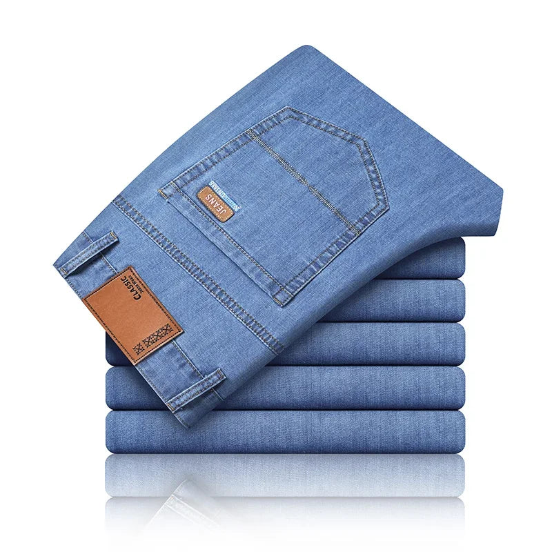 Ice Silk Lightweight Stretch Jeans