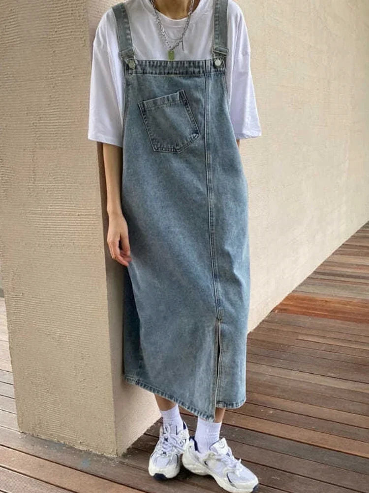 Denim Overall Dress