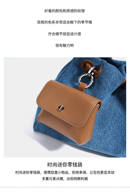 Women’s Denim Crossbody Handbag – 2025 Spring/Summer