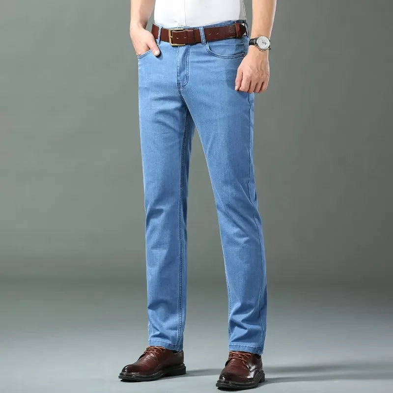 Ice Silk Lightweight Stretch Jeans