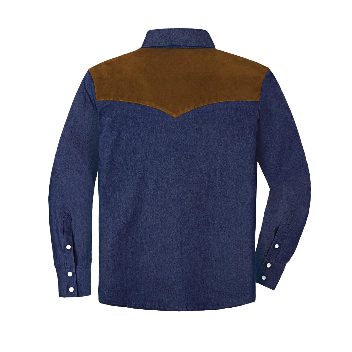Boys Vintage Denim Cowboy Shirt – Pearl Snap Western Top