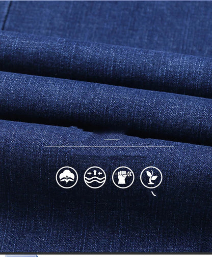 Men’s Slim Fit Stretch Denim Pants – Soft Casual & Business Trousers