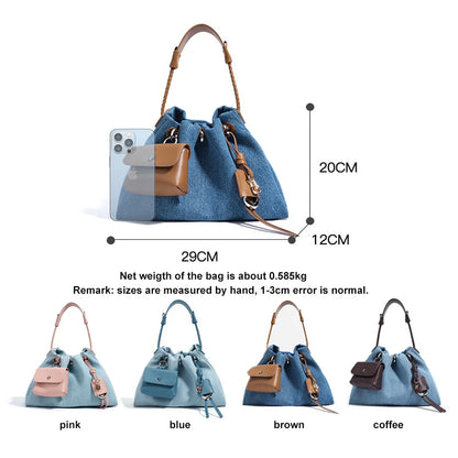 Women’s Denim Crossbody Handbag – 2025 Spring/Summer