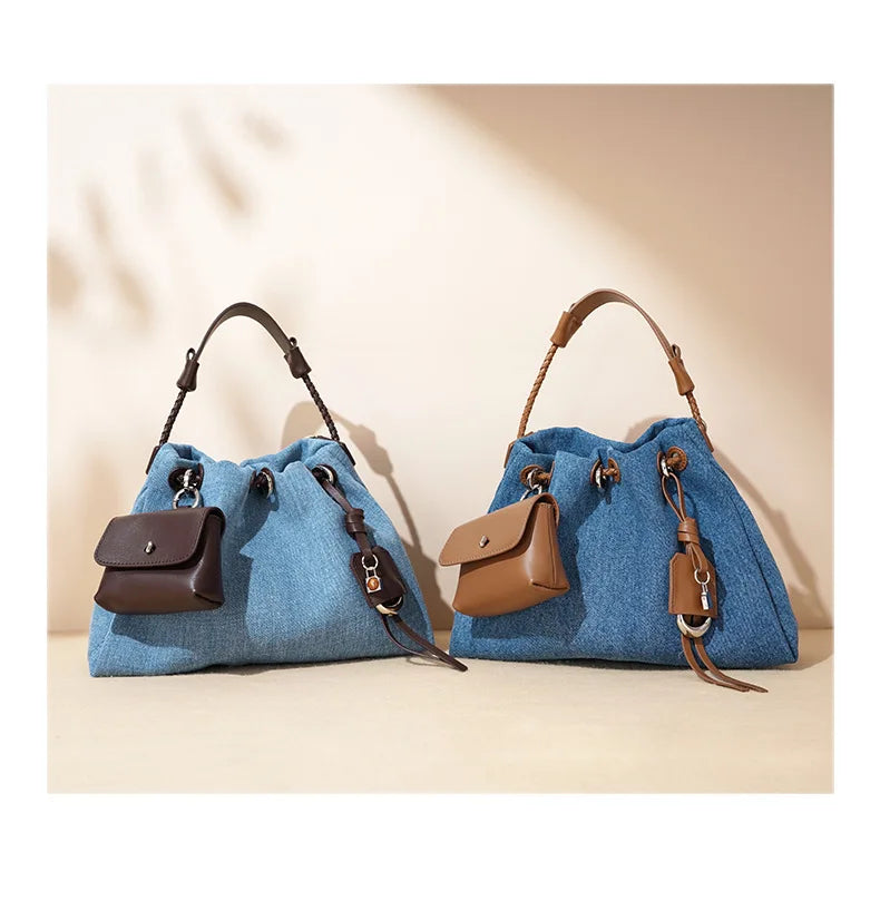 Women’s Denim Crossbody Handbag – 2025 Spring/Summer