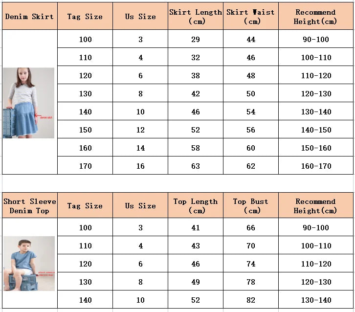 Kids Striped Denim-Style Tee – Casual Cotton Top (1–3Y)