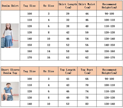 Kids Striped Denim-Style Tee – Casual Cotton Top (1–3Y)