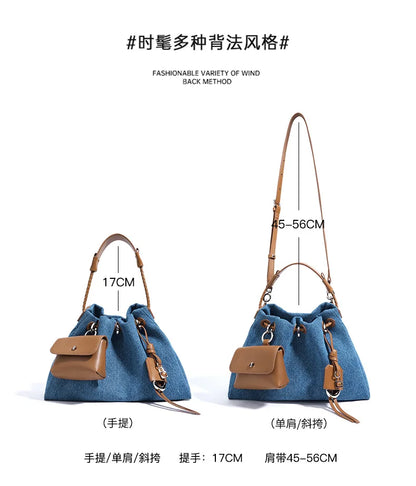 Women’s Denim Crossbody Handbag – 2025 Spring/Summer