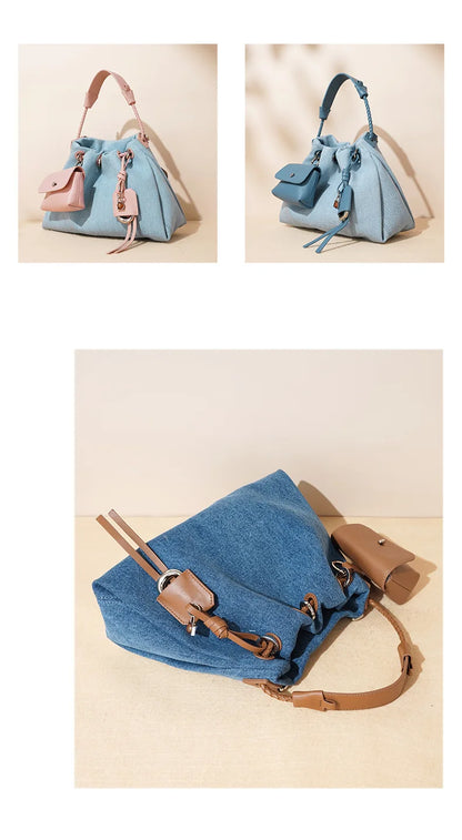 Women’s Denim Crossbody Handbag – 2025 Spring/Summer