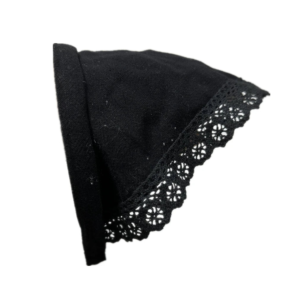 Girls & Women Linen Denim Bow Headband – Long Tail Hair Accessory