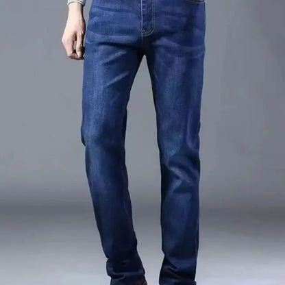 Men’s Classic Slim Jeans – Casual Stretch Denim Pants