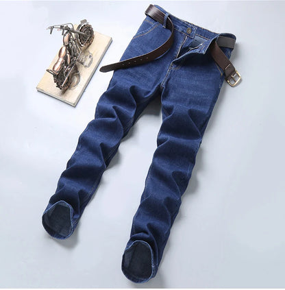 Men’s Slim Fit Stretch Denim Pants – Soft Casual & Business Trousers