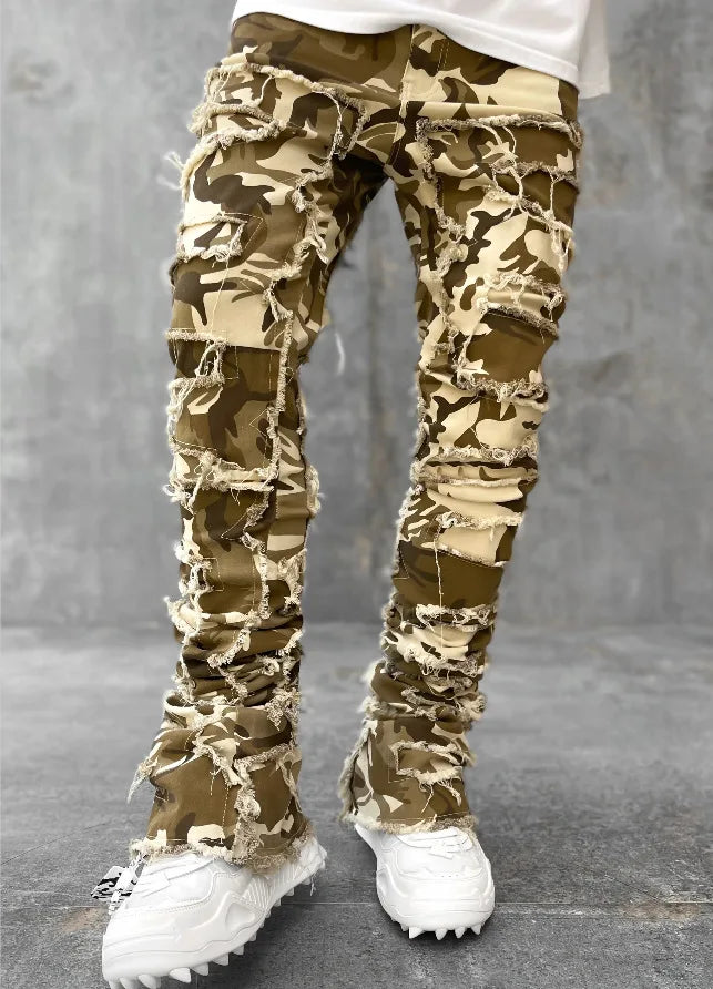 Men’s Stacked Ripped Slim Jeans