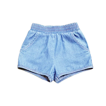 Kids Striped Denim-Style Tee – Casual Cotton Top (1–3Y)