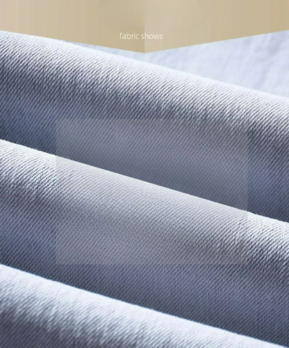 Men’s Summer Straight Denim Jeans – High-Quality Stretch Trousers