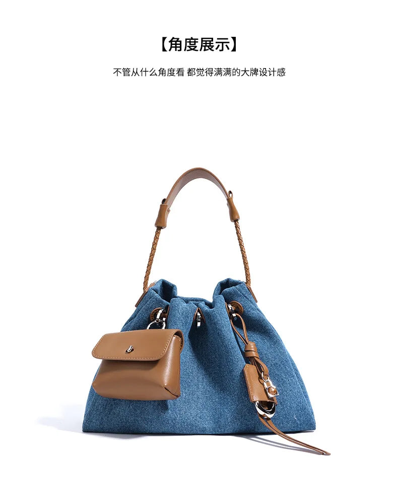 Women’s Denim Crossbody Handbag – 2025 Spring/Summer