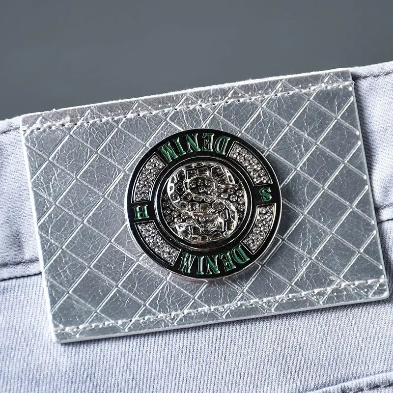 Men’s Summer Straight Denim Jeans – High-Quality Stretch Trousers