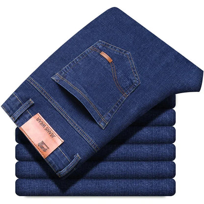 Men’s Classic Slim Jeans – Casual Stretch Denim Pants