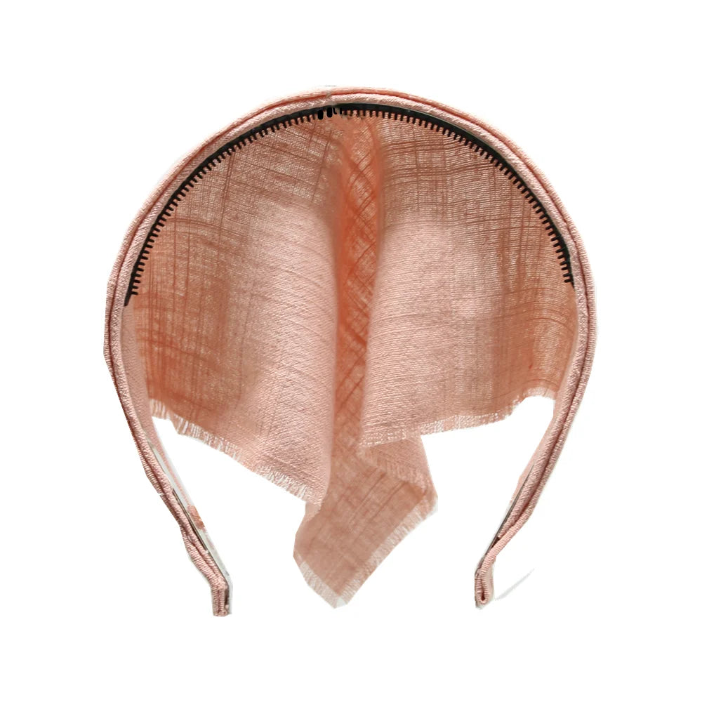Girls & Women Linen Denim Bow Headband – Long Tail Hair Accessory