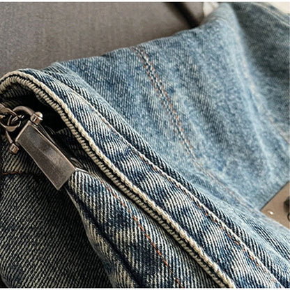 Denim Chain Crossbody Bag – Trendy All-Match Shoulder Tote for Women
