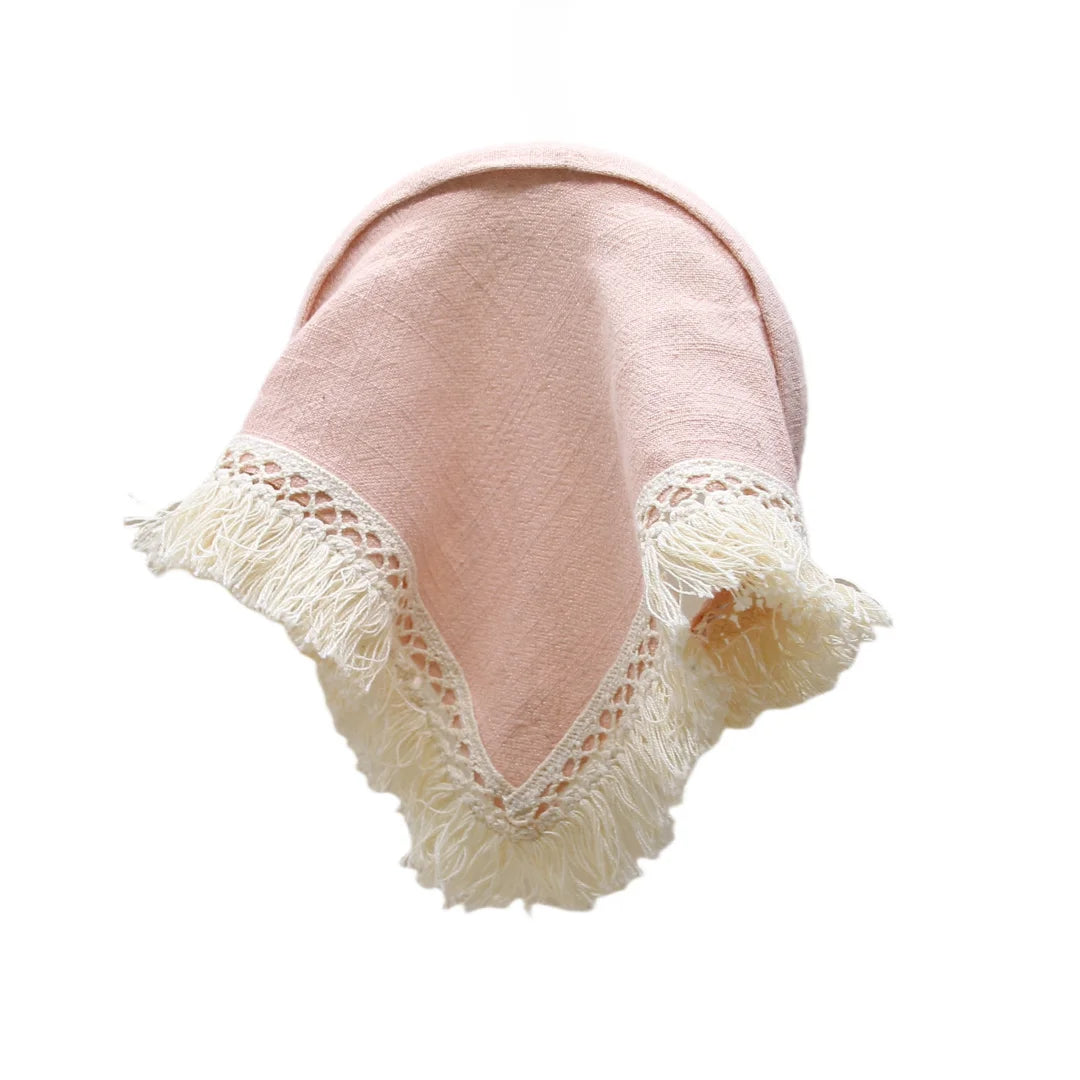 Girls & Women Linen Denim Bow Headband – Long Tail Hair Accessory