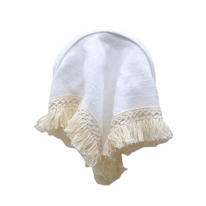 Girls & Women Linen Denim Bow Headband – Long Tail Hair Accessory